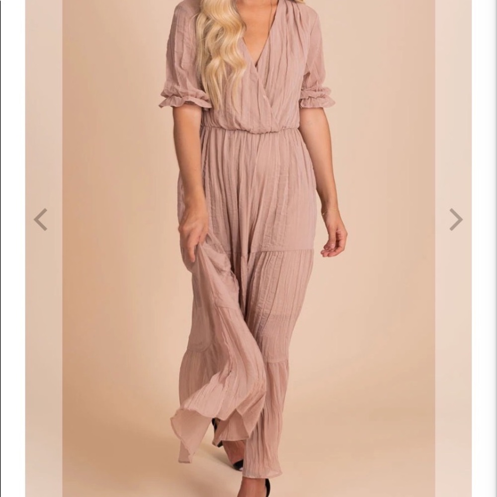 NWOT! Tan maxi Dress